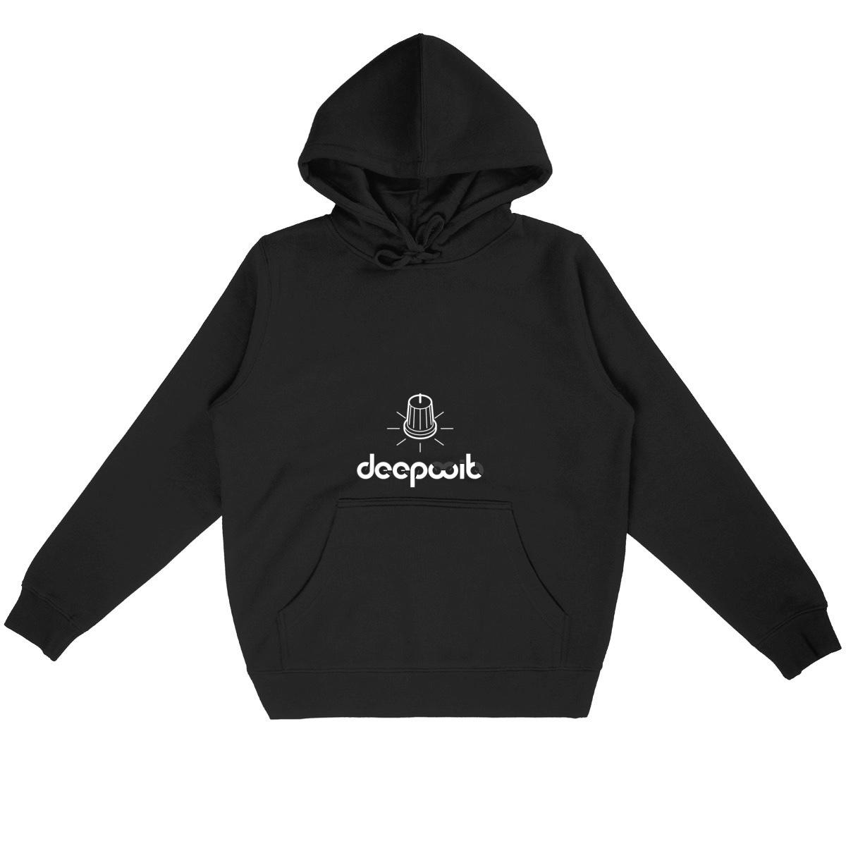 Unisex Lightweight Hoodie White Logo