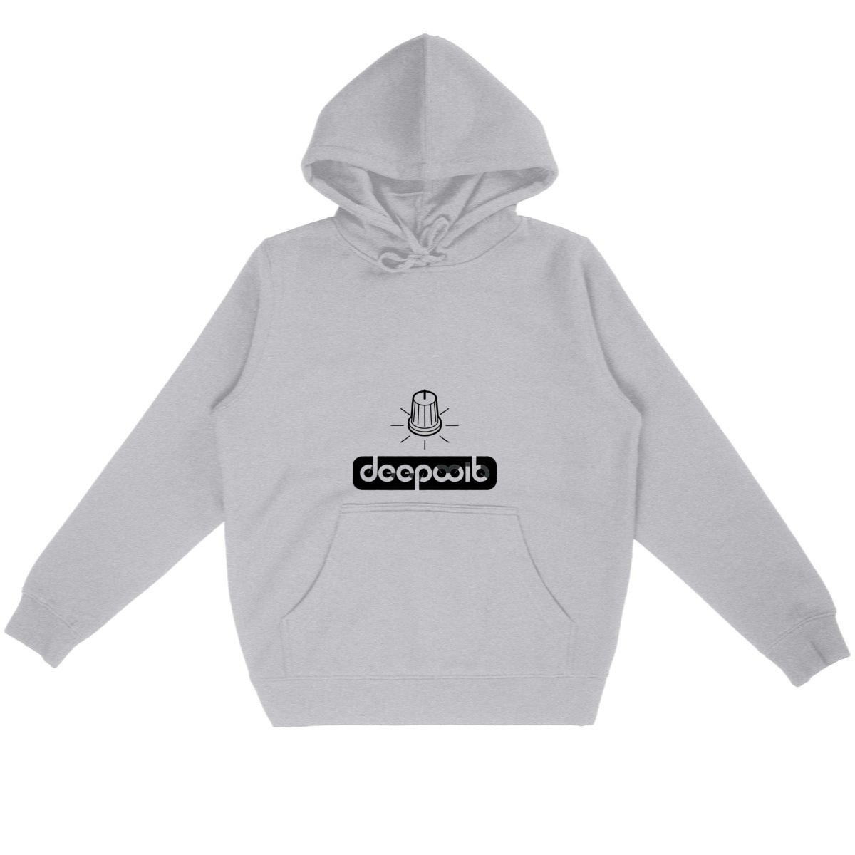Unisex Lightweight Hoodie Black Logo - Image