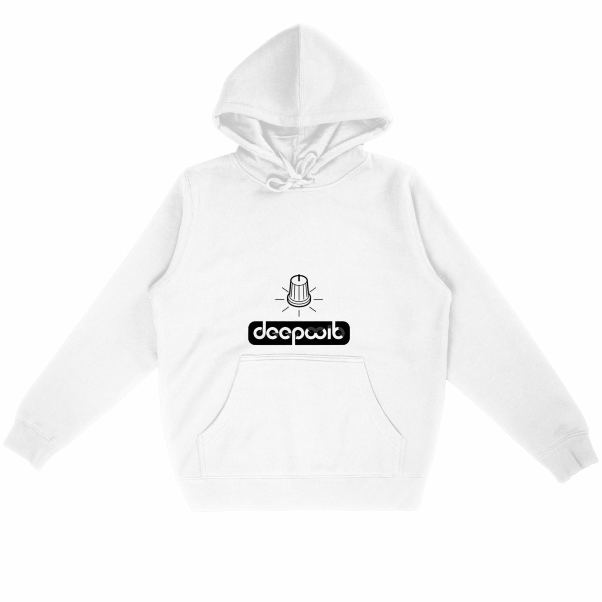 Unisex Lightweight Hoodie Black Logo