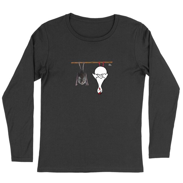 Image front Lepakkokana - t-shirt, long sleeve, feminine
