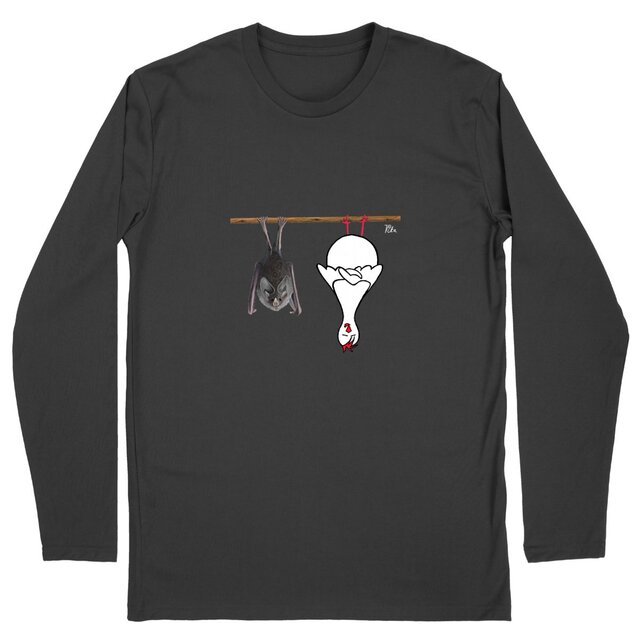 Image back Lepakkokana - t-shirt, long sleeve, masculine