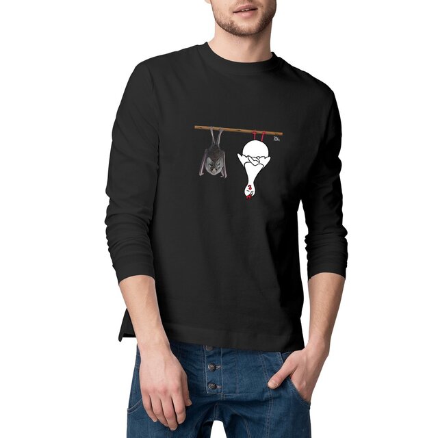 Image front Lepakkokana - t-shirt, long sleeve, masculine