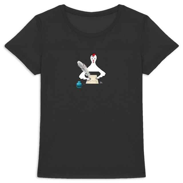 Image back Kirjoituskana - t-shirt, feminine