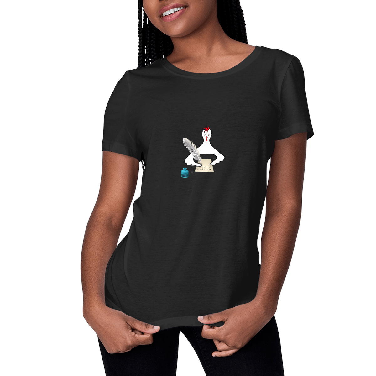 Image front Kirjoituskana - t-shirt, feminine