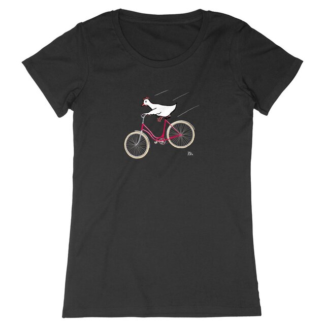 Image back Pyöräkana - t-shirt, feminine