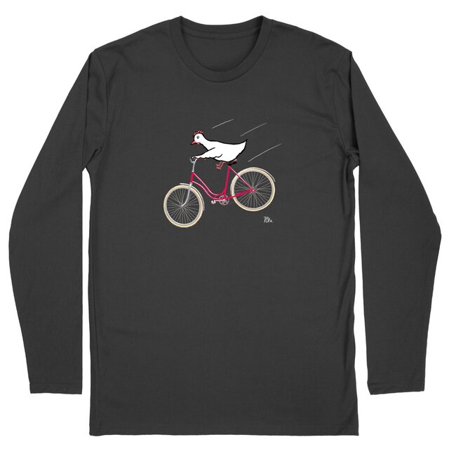 Image back Pyöräkana - t-shirt, long sleeve, masculine