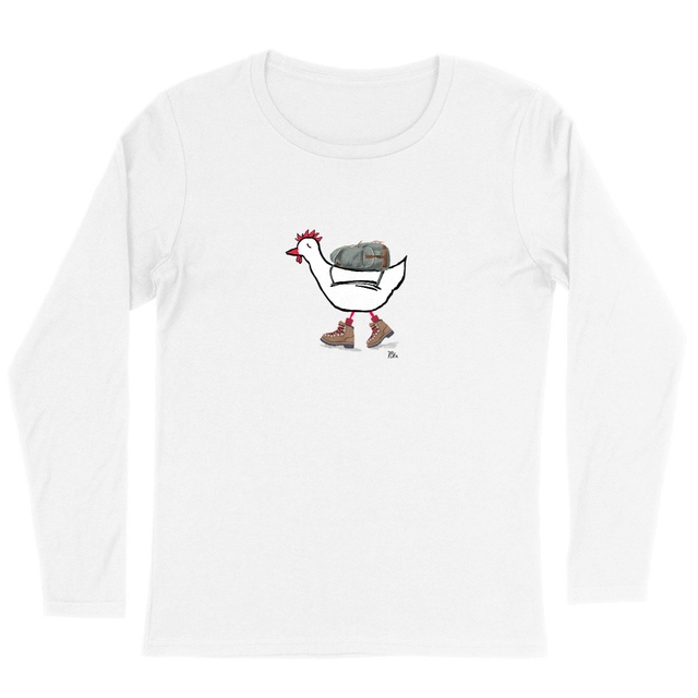 Image back Vaelluskana - t-shirt, long sleeve, feminine