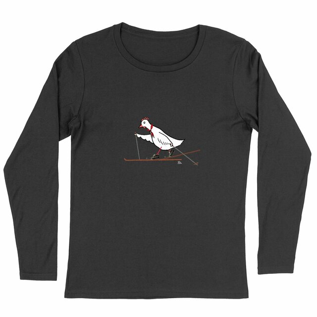 Image du produit Hiihtokana - t-shirt, long sleeve, feminine