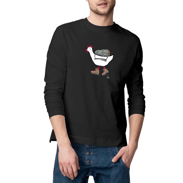 Image front Vaelluskana - t-shirt, long sleeve, masculine