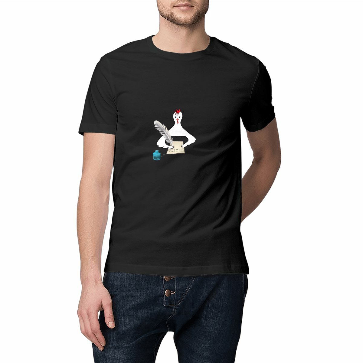 Image front Kirjoituskana - t-shirt, masculine