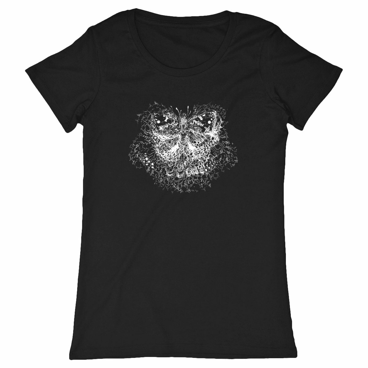 Image back papillonnement éthéré, t-shirt cintré 