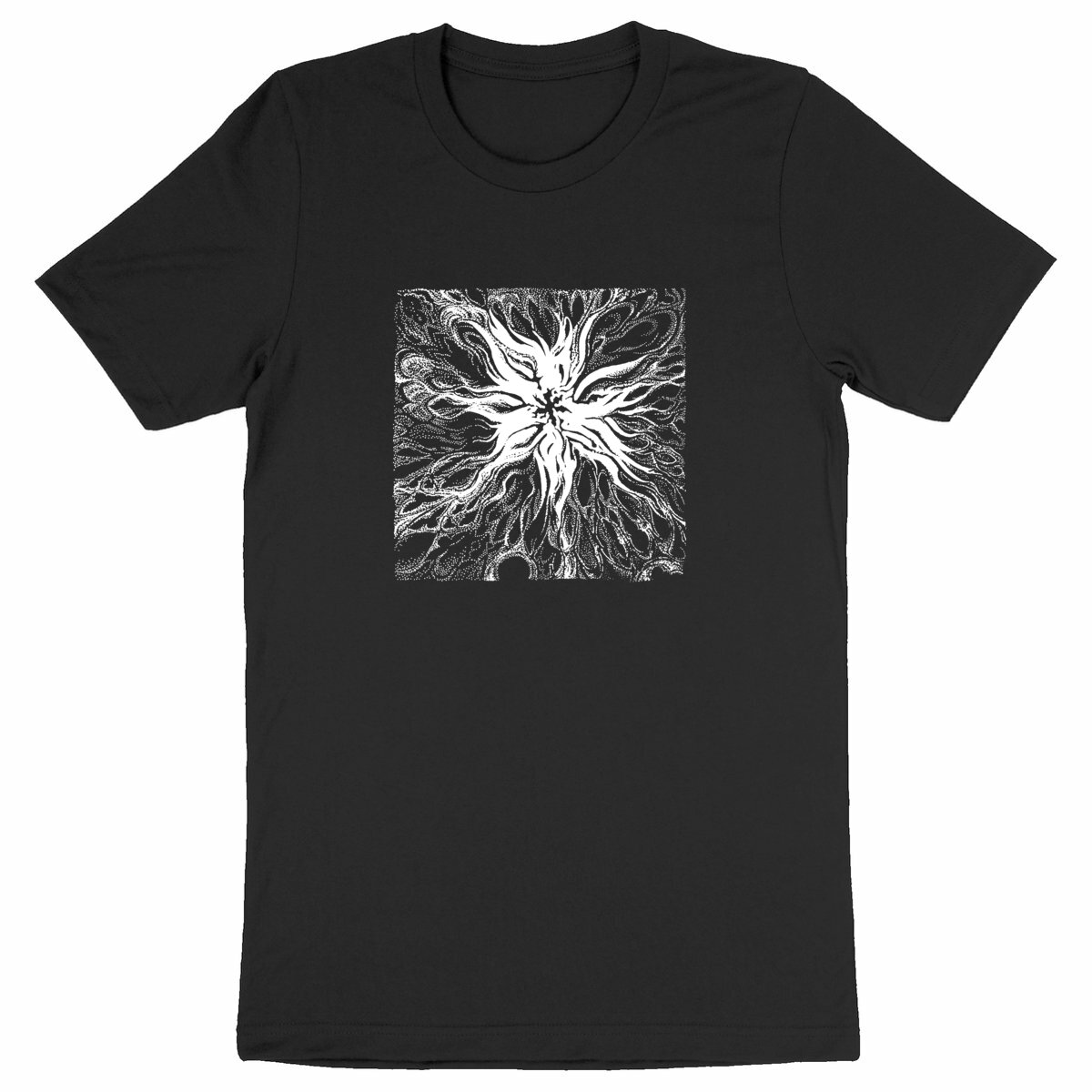 Image back fleur rayonnante, t-shirt droit