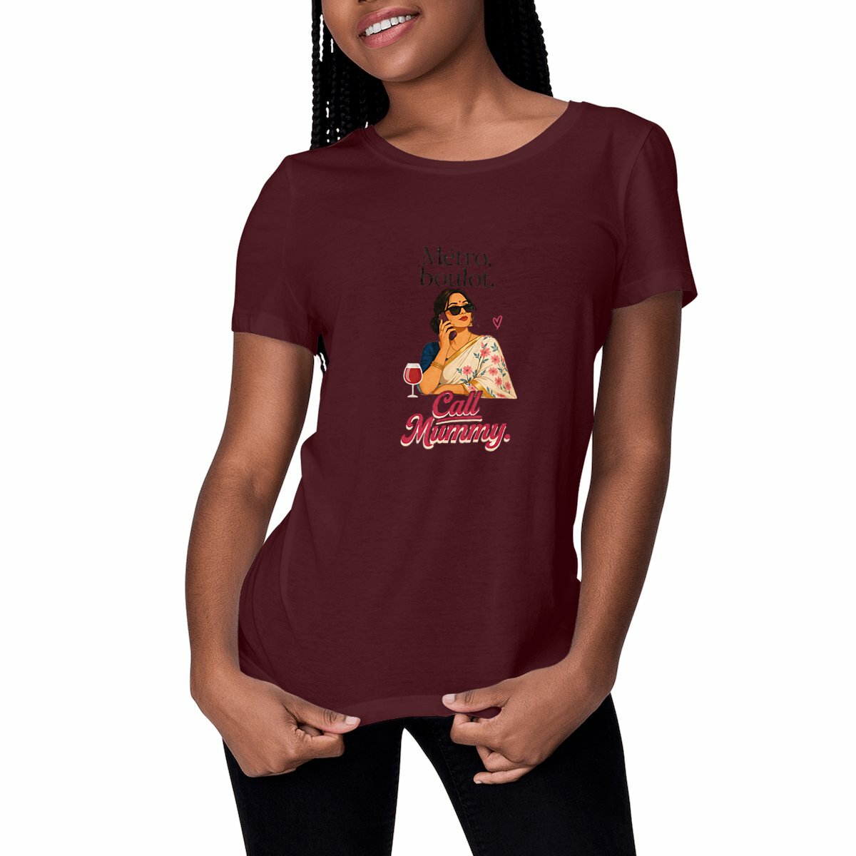 Women's Classic T-shirt: Metro, Boulot, Call Mummy Edition