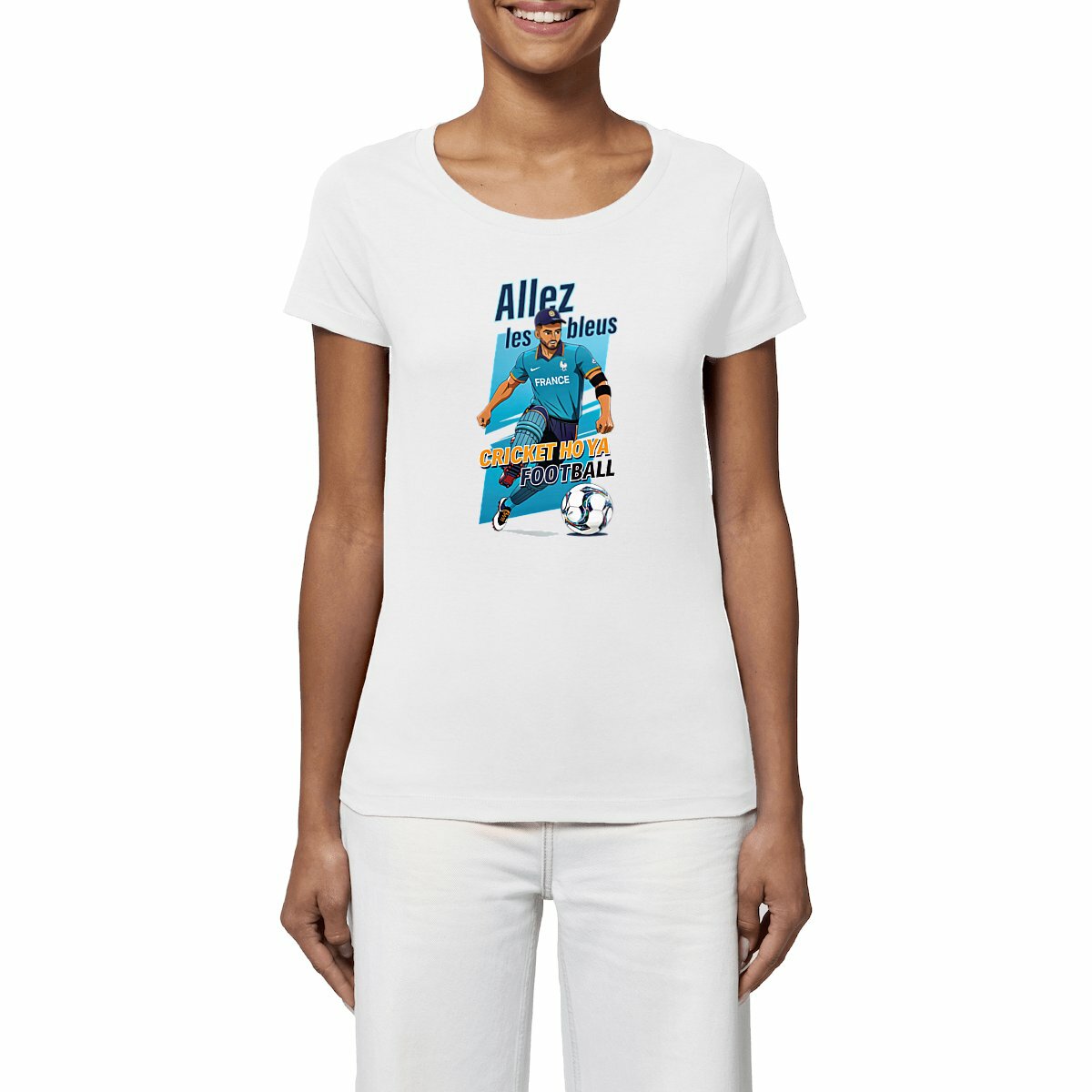 Allez les Bleus · Cricket x Football · Women's Lightweight Tee