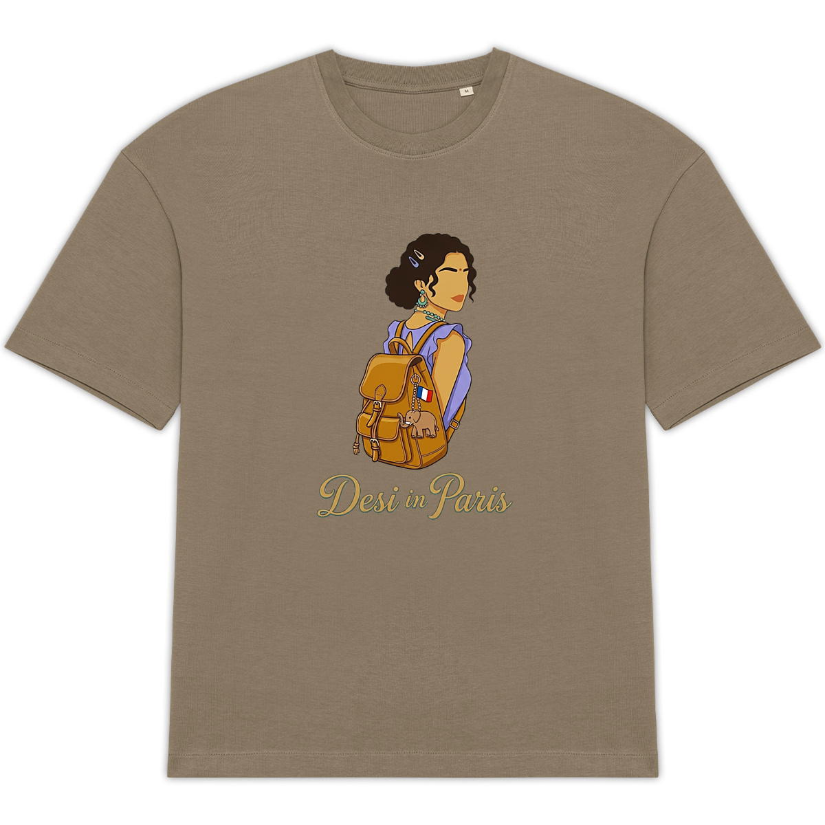 Unisex oversized t-shirt: Desi in Paris Vibes - Image