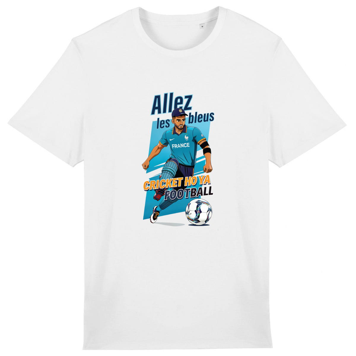 Allez les Bleus · Cricket & Football · Unisex Lightweight Tee - Image