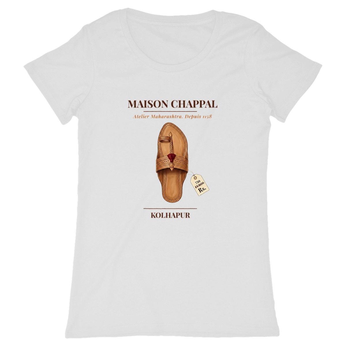 Women's Classic T-shirt - Maison Chappal Kolhapuri Style - Image