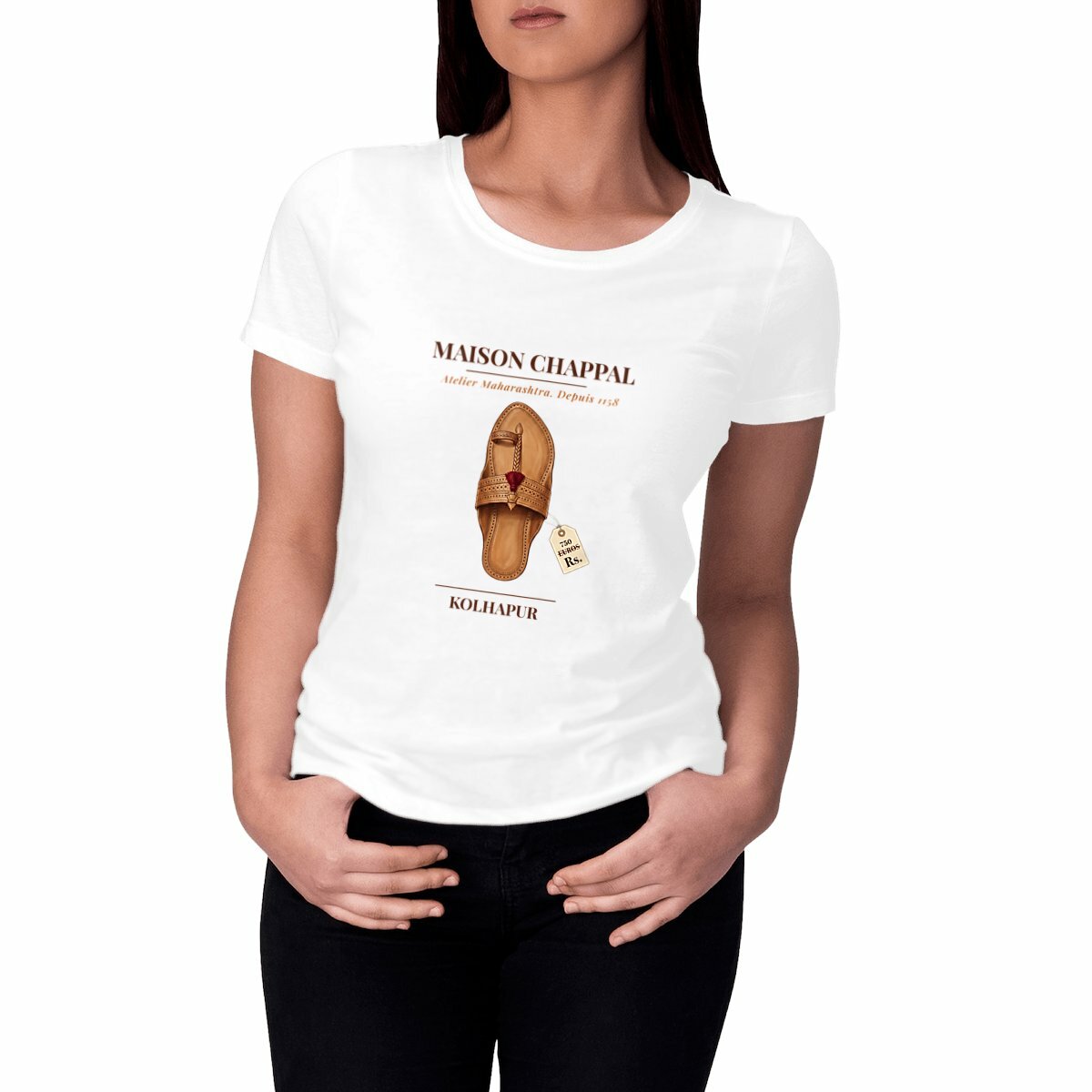 Women's Classic T-shirt - Maison Chappal Kolhapuri Style