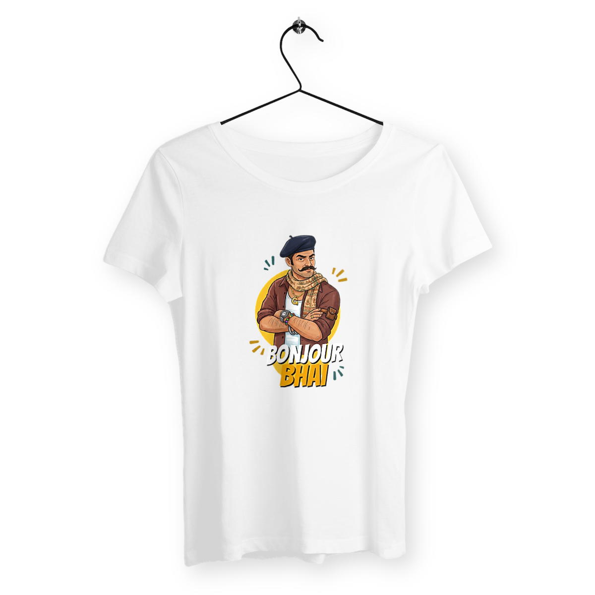 Women's Classic T-shirt: Bonjour Bhai Edition - Image