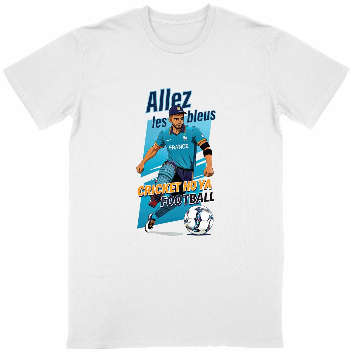 Allez les Bleus · Cricket & Football · Unisex Classic Tee - Image
