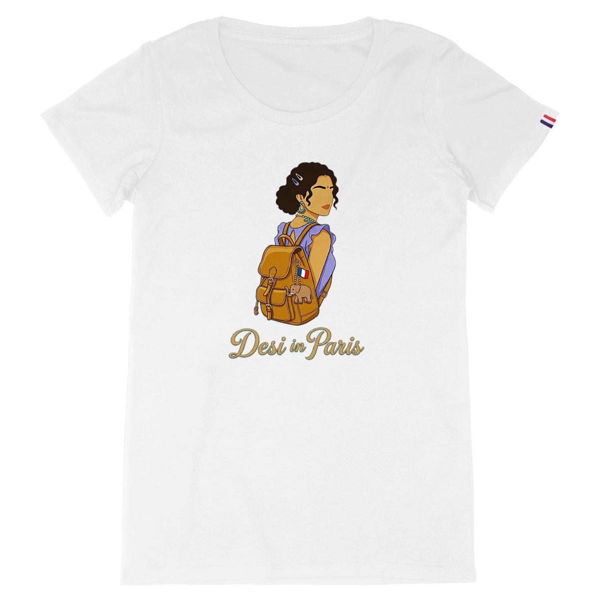 Women's t-shirt Made in France: Desi in Paris Glam - Image