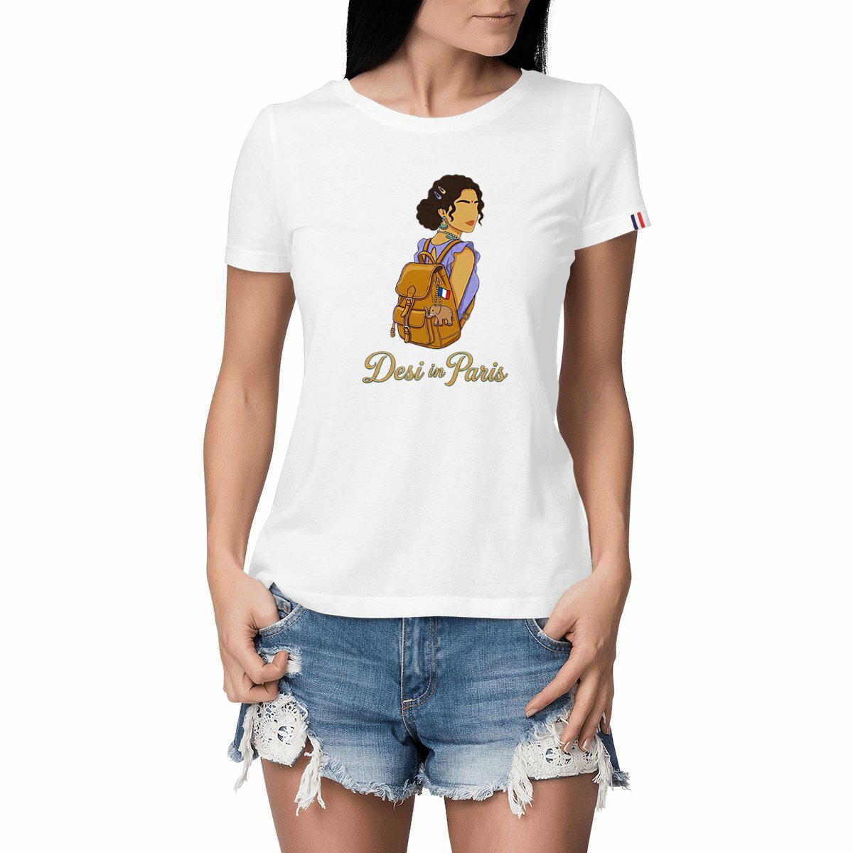 Women's t-shirt Made in France: Desi in Paris Glam