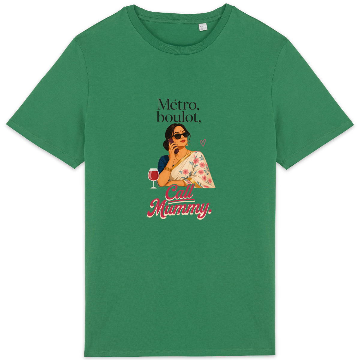 Lightweight unisex t-shirt: Metro, Boulot, Call Mummy Style - Image