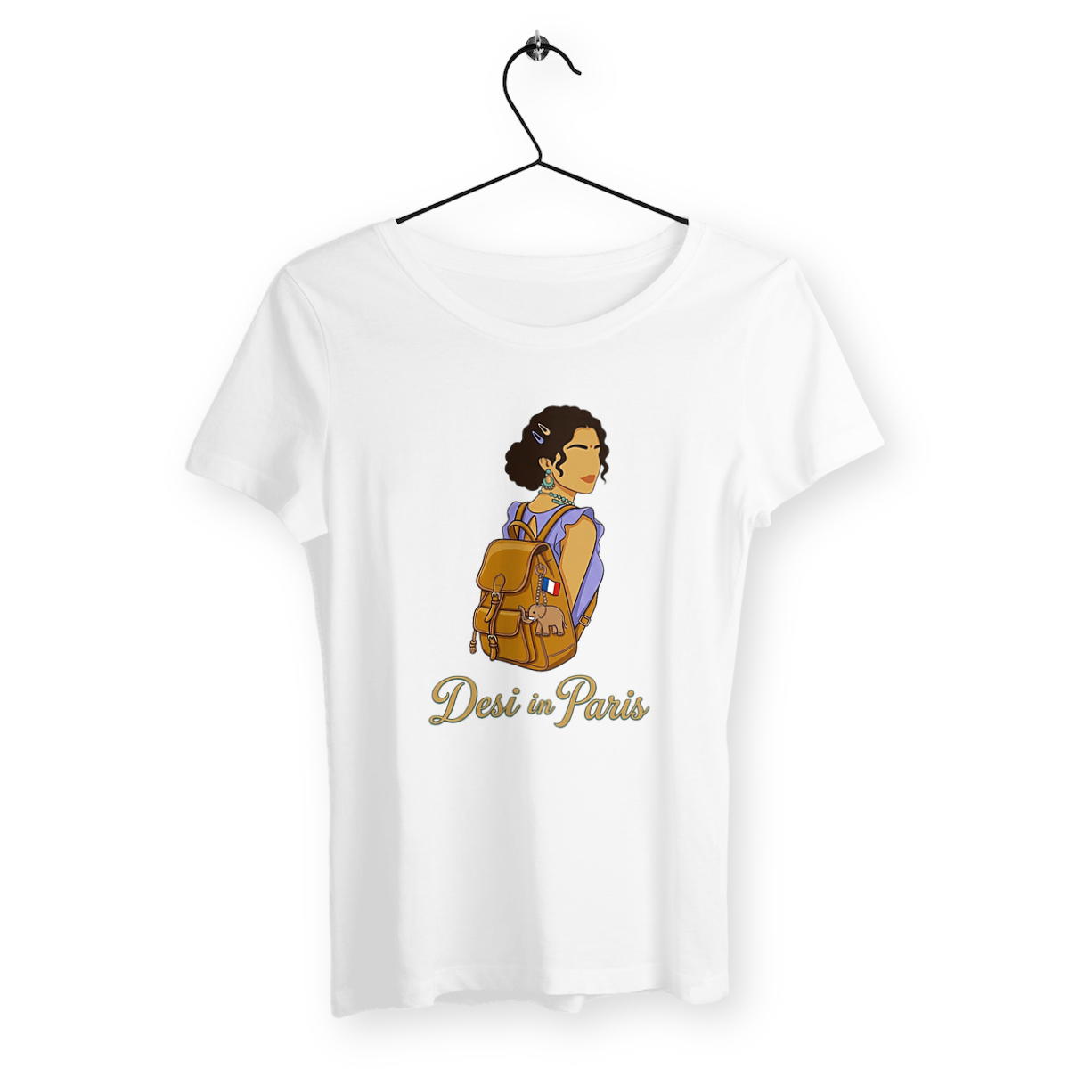 Women's Classic T-shirt: Desi in Paris Elegance - Image