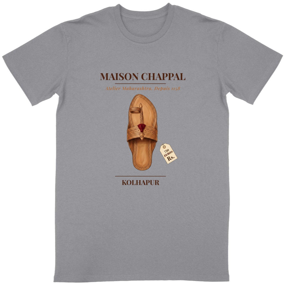 Unisex Classic T-shirt: Maison Chappal Kolhapuri Style Fusion - Image