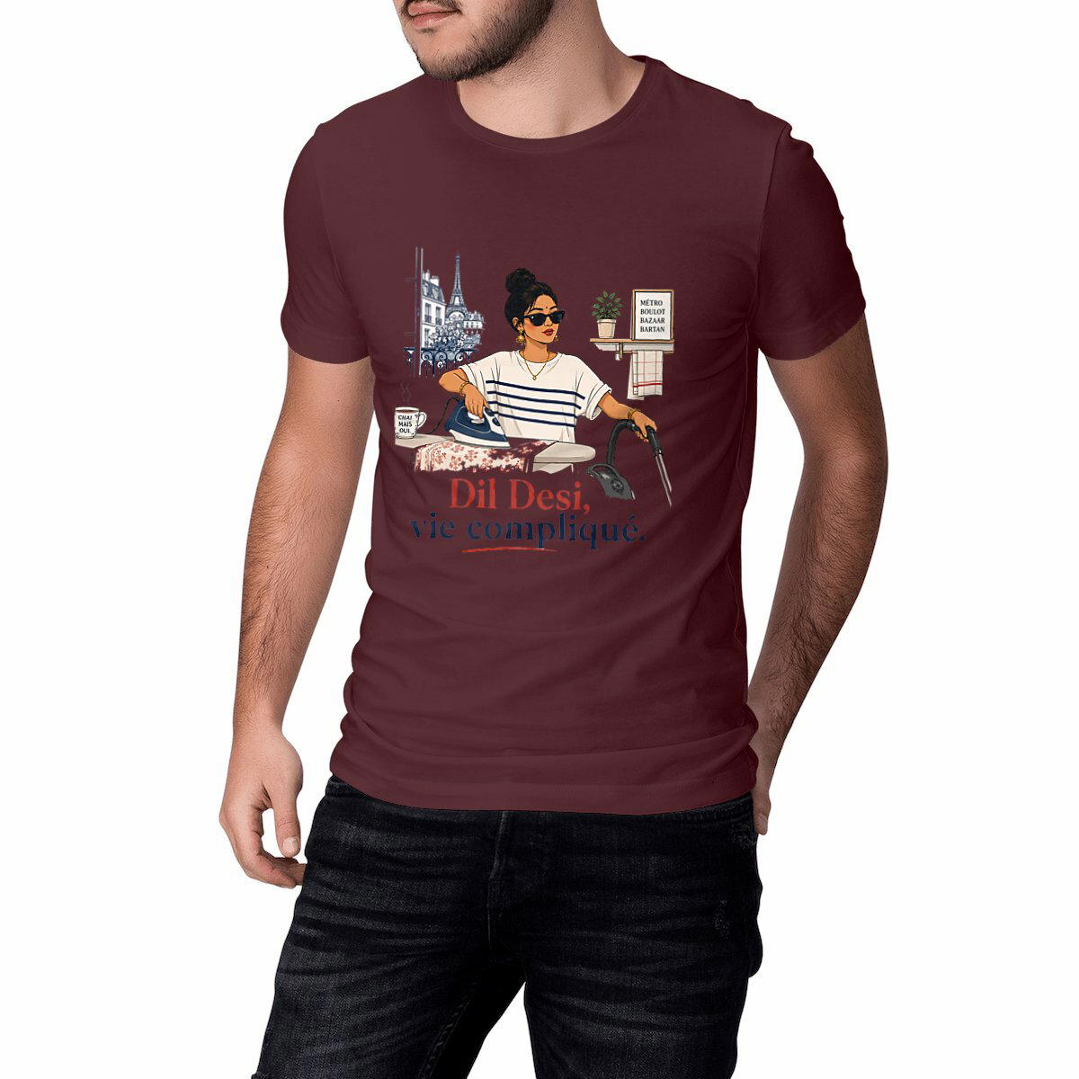 Unisex Classic T-shirt: Celebrate Dil Desi Vie Complique