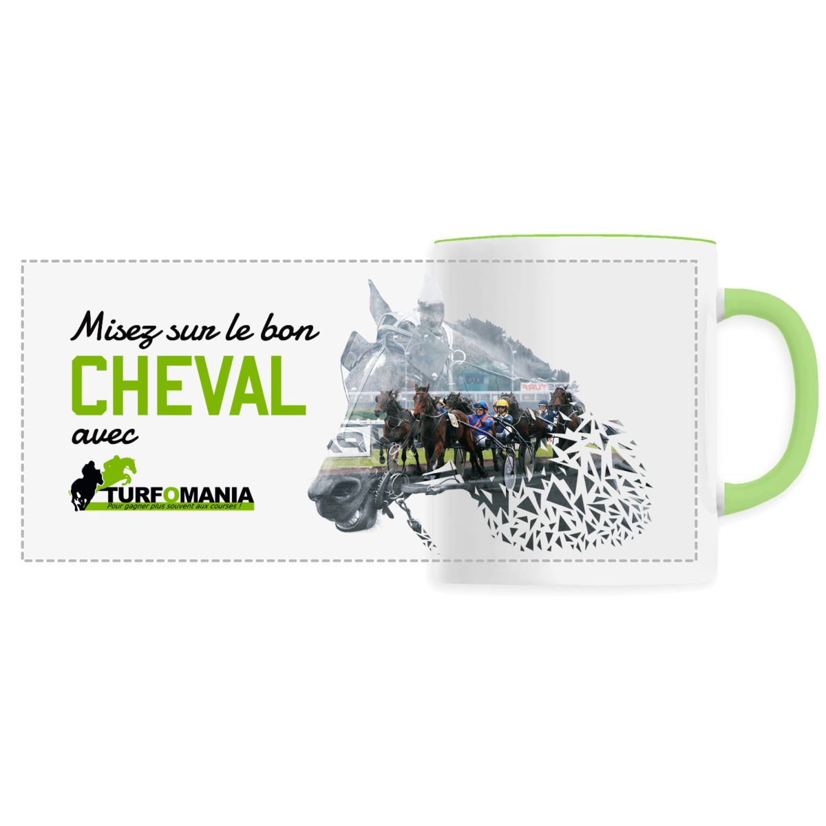 Image front Mug céramique - Misez sur le bon cheval