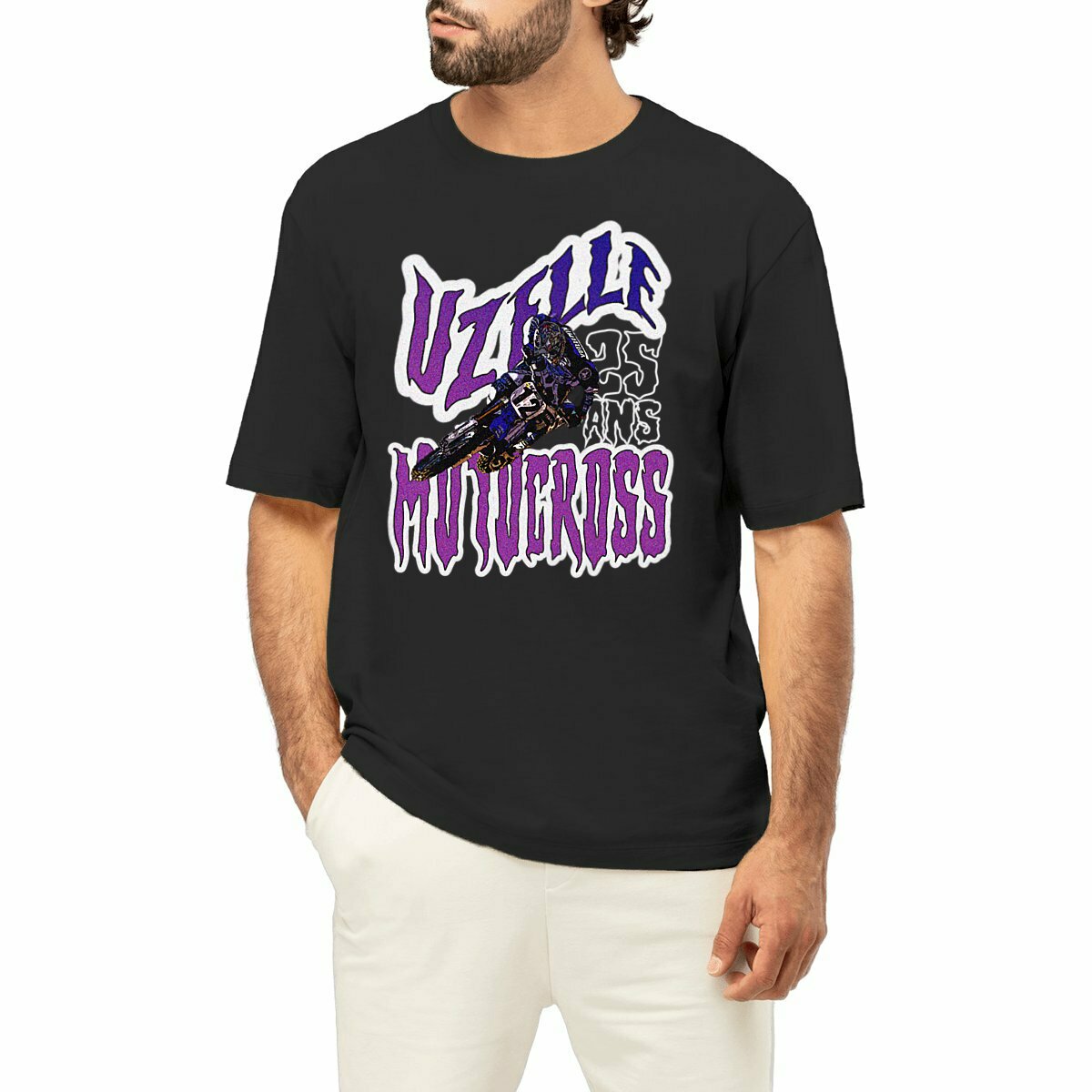 UzelleMX Tee DV 25 Oversize Noir