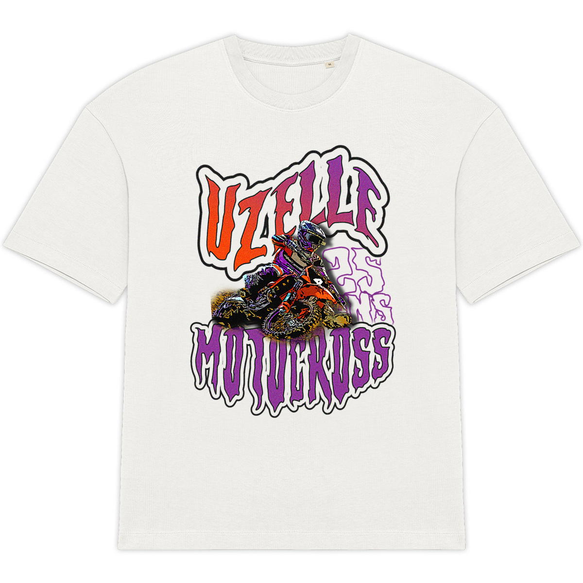 UzelleMX Tee 25 Oversize Blanc - Image