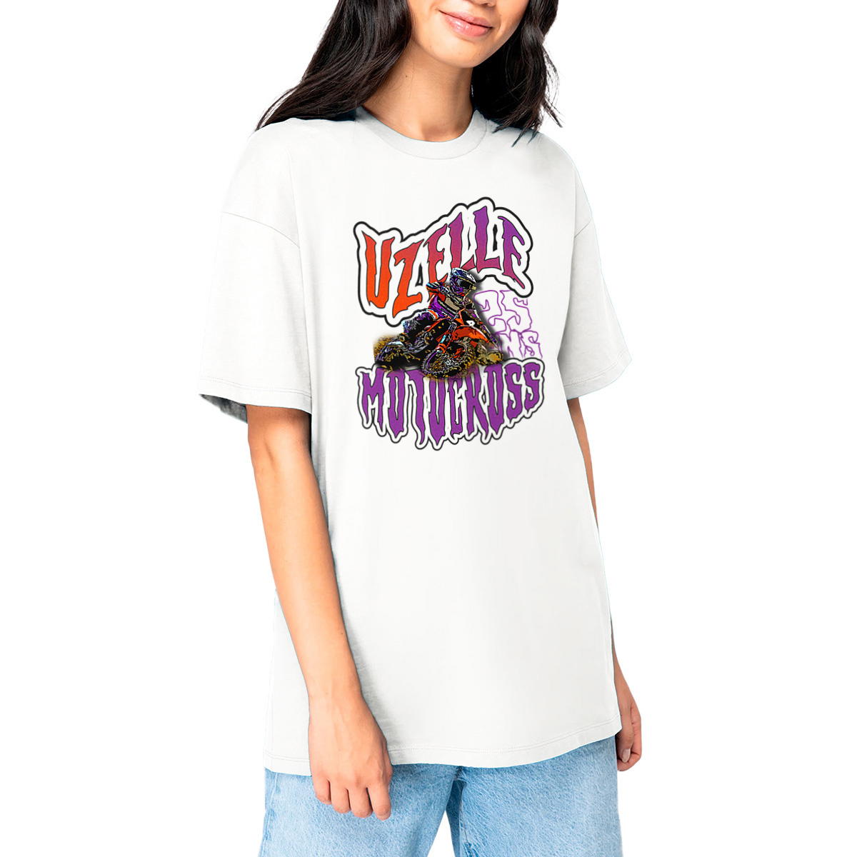 UzelleMX Tee 25 Oversize Blanc