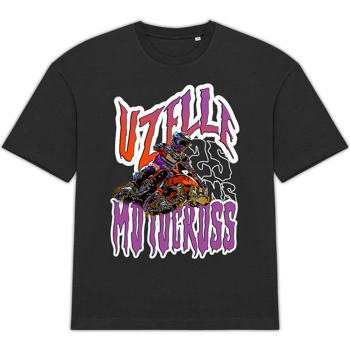 UzelleMX Tee 25 Noir Oversize