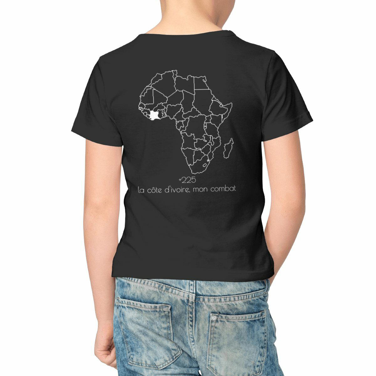 Image front Cote d'Ivoire - T-shirt Enfant Léger - Made In Immigration -
