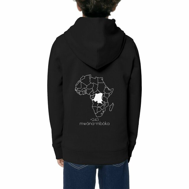 Image front RDCongo - Sweat à capuche Léger Enfant - Made In Immigration