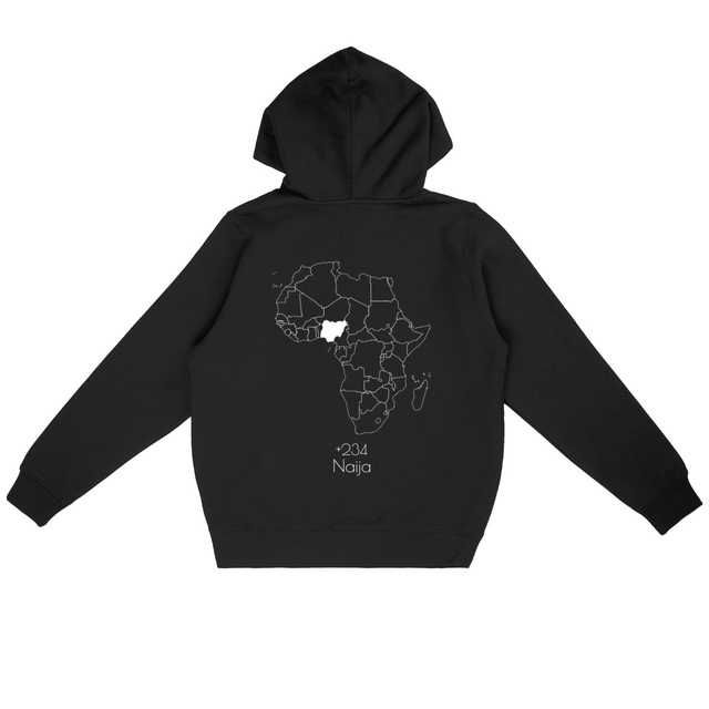 Image back Nigeria - Sweat à capuche Léger Unisexe - MadeInImmigration