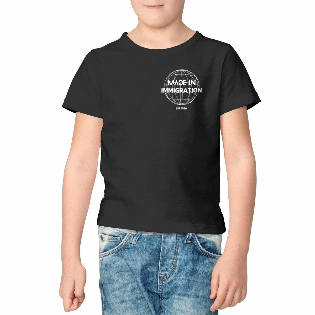 Image front Algérie - T-shirt Enfant Léger - Made In Immigration - 