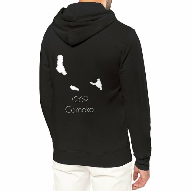 Image front Comores - Sweat à capuche Léger Unisexe - Made In Immigration