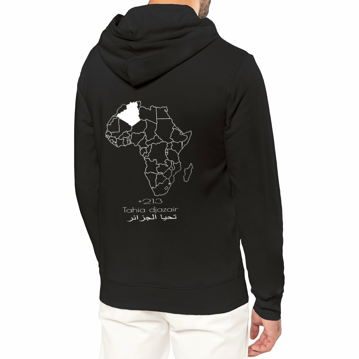 Image front Algérie - Sweat à capuche Léger Unisexe - Made In Immigration