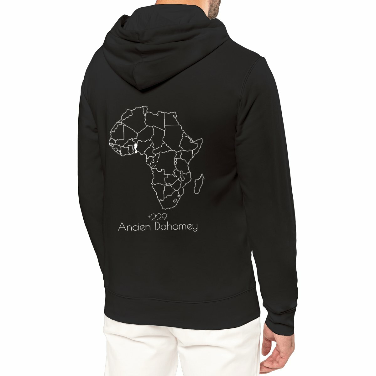 Image front Bénin - Sweat à capuche Léger Unisexe -Made In Immigration