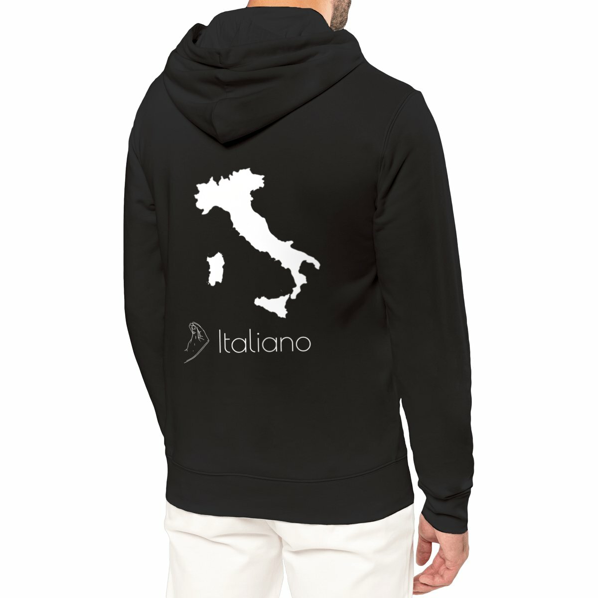 Image front Italie - Sweat à capuche Léger Unisexe