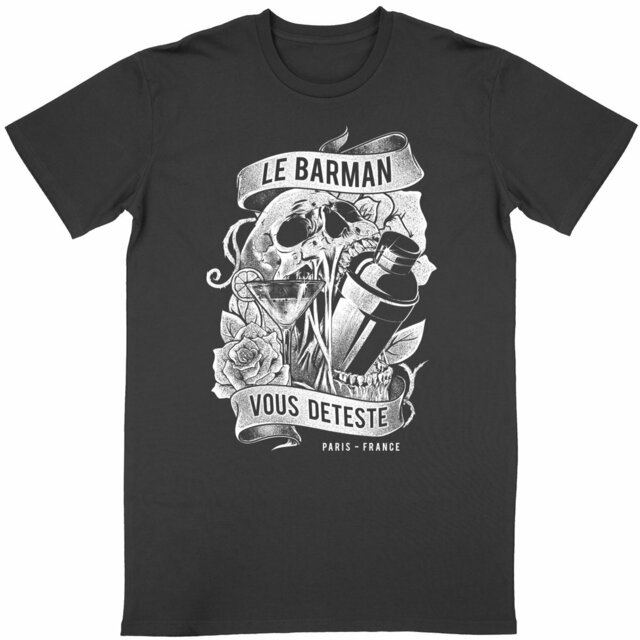 Image back Tshirt col rond - Skull & Shaker 