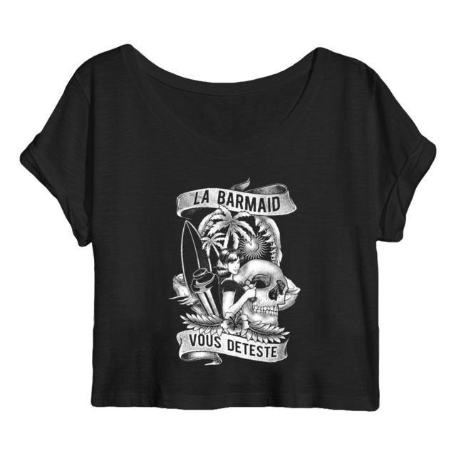 Image back Crop top - Barmaid Beach