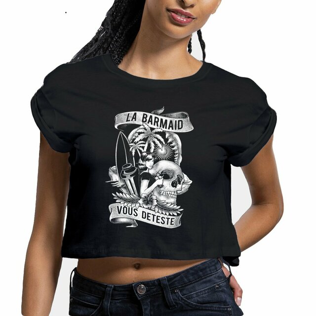 Image front Crop top - Barmaid Beach