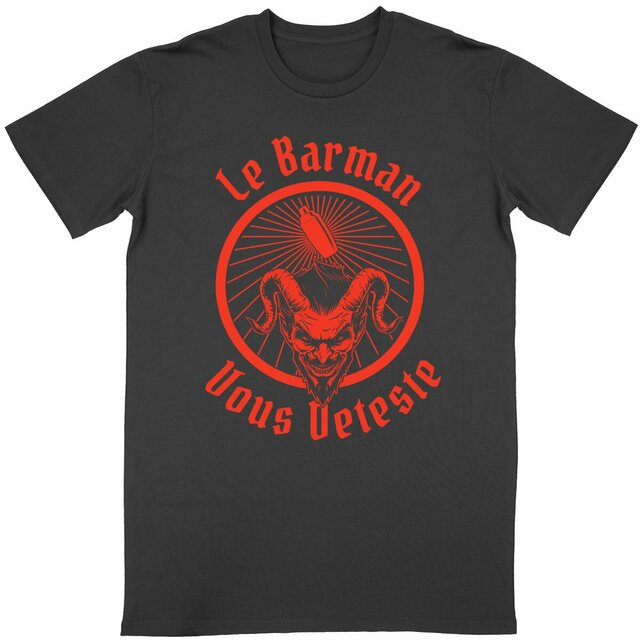 Image back Tshirt col rond - Barman Devil