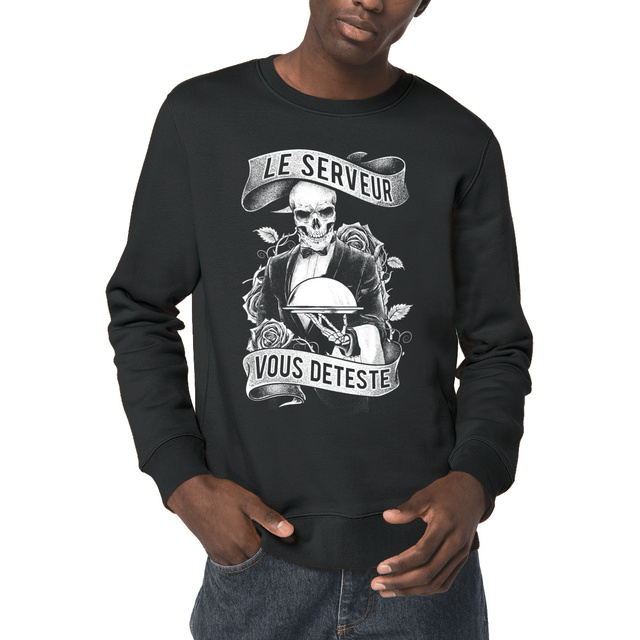 Image front Sweater - Serveur Skull & Plateau