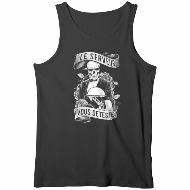 Image front Débardeur - Serveur Skull & Plateau