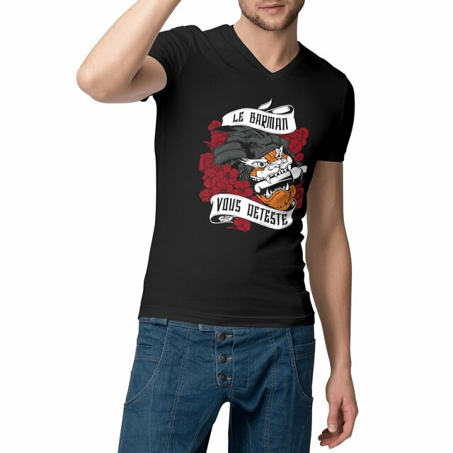 Image front Tshirt col V - Barman Tokyo